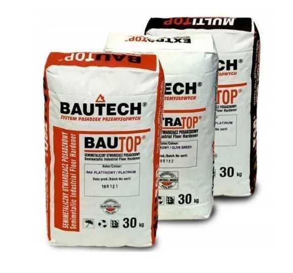 Wytrzymała , mocna Posypka utwardzająca Bautech 30KG SZARA
