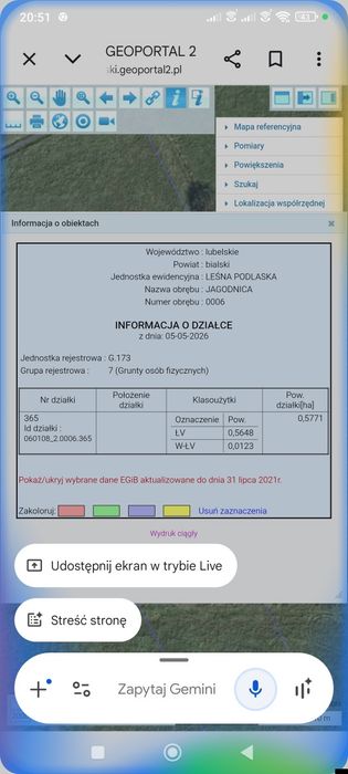 Działka rolna - łąka, staw rekreacja - Widok 3