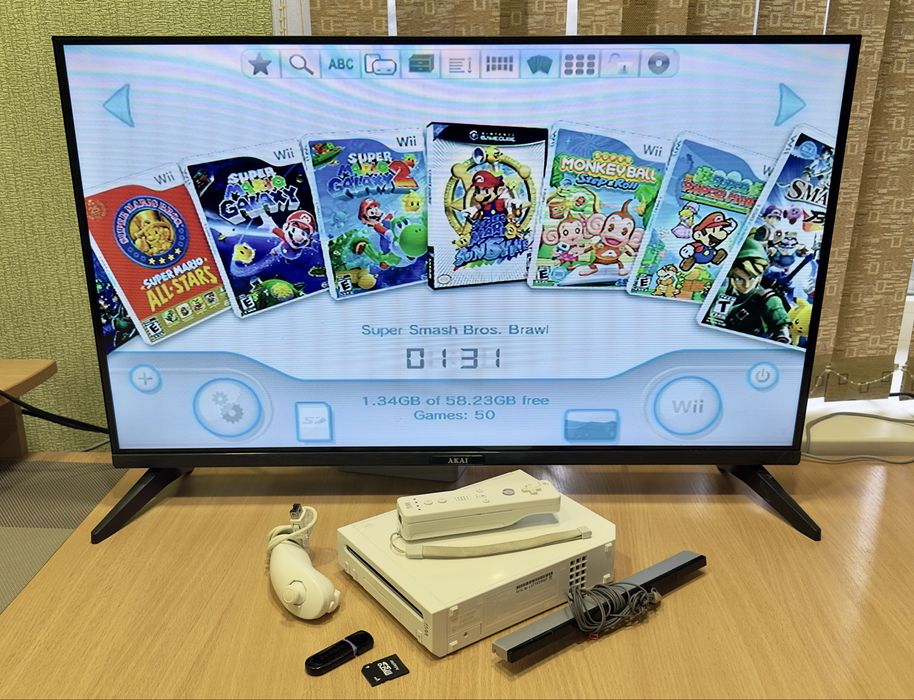 Nintendo Wii Білий колір | Увімкнув та грай | Базовий комплект | 64гб+40+ігор