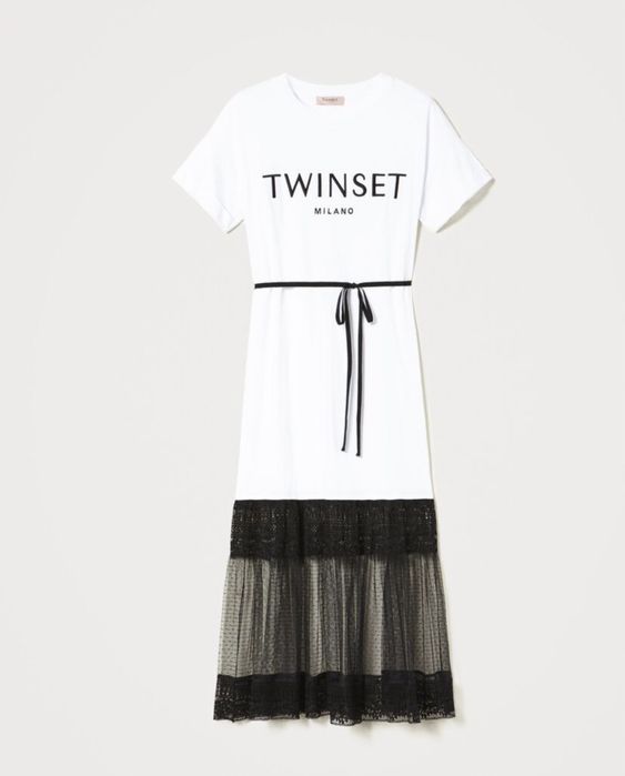 Сукня twin set довга гіпюр