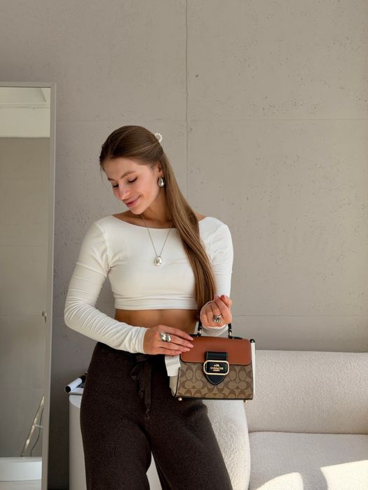 Сумка Coach Morgan Top Handle Satchel   (Premium)