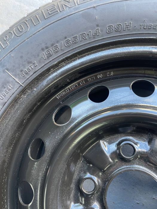 Запаска докатка R14 5x114,3 Шина літня 195 65 Bridgestone Potenza