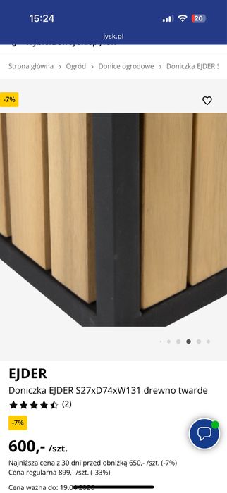 Jysk Ejder nowe w kartonie