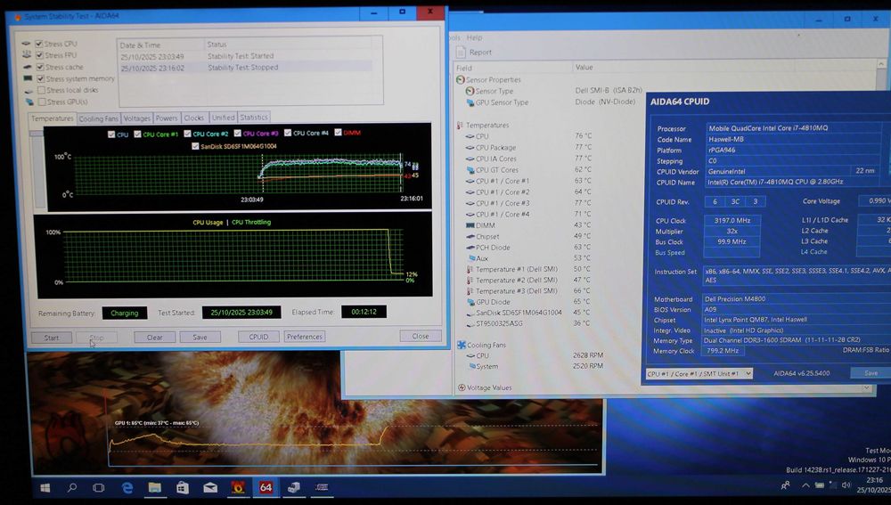 Dell Precision m4800 Quadro k2200M Core i7-4810MQ FullHD 16GBRAM м4800
