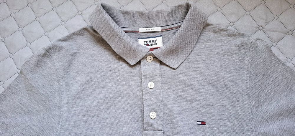 Tommy Hilfiger, T-shirt bluzka koszulka polo na krótki rękaw, roz. S