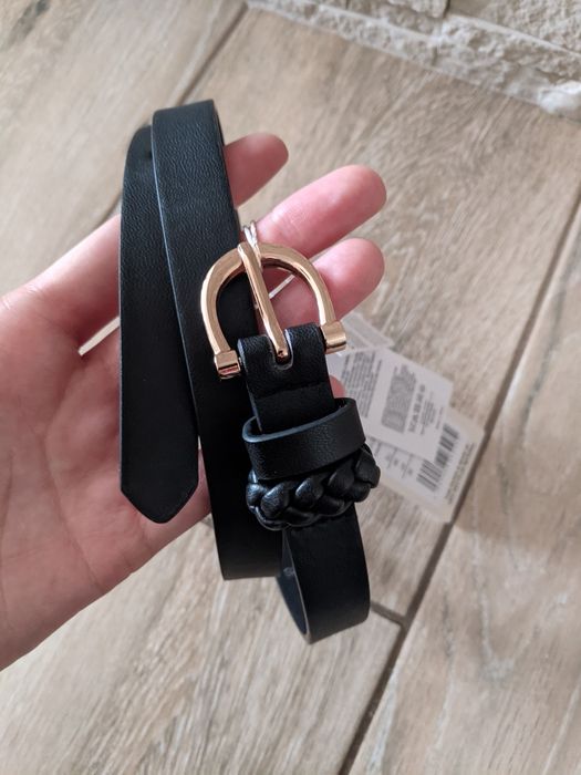 Nowy czarny pasek rozmiar 90