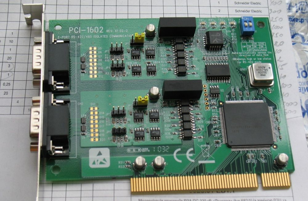 Коммуникационные платы для ПК, плата, PCI-1602, RS-422/485, - 2500грн