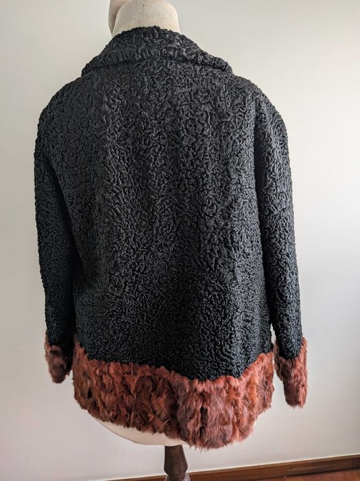 Casaco em Astrakhan e vison