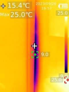 Lokalizacja wycieków --- wycieki --- kuny --- termowizja