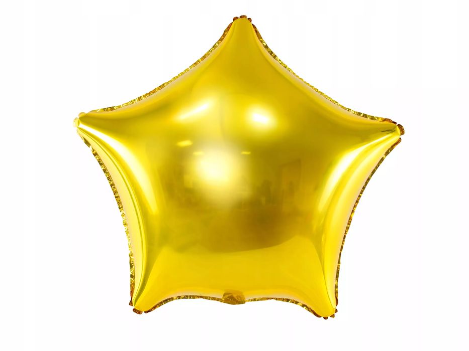 Balon foliowy Gwiazdka 48cm złota. PartyDeco