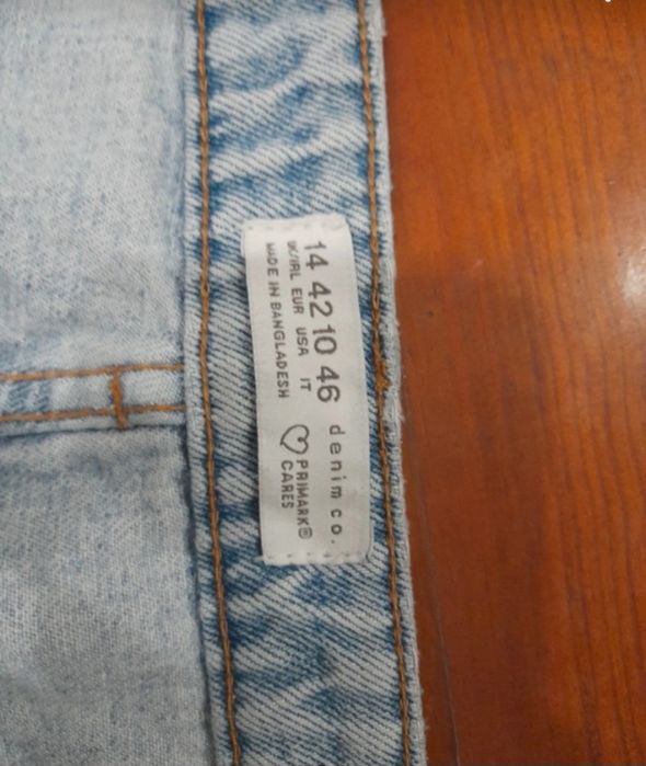 Calças de ganga largas