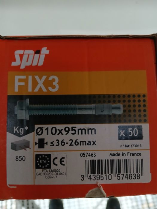 Kotwy do betonu Spit 10x95mm