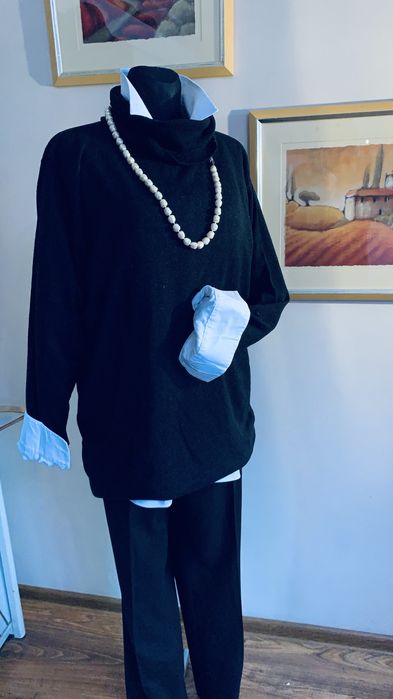 Sweter Golf kaszmir jedwab