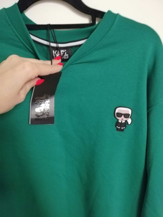 bluza KARL LAGERFELD L 40 zielona nowa z metkami