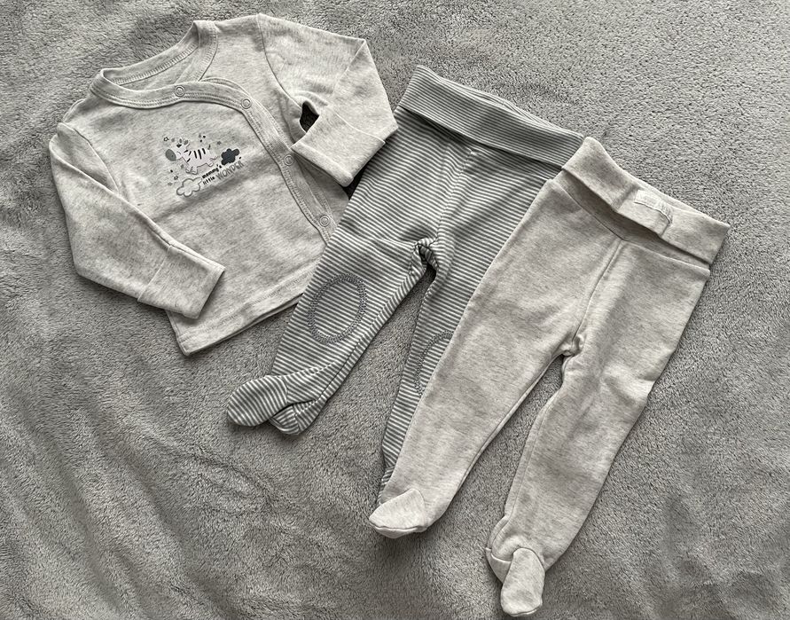 Pajac, body, półśpiochy, kaftanik, rozmiar 56/62