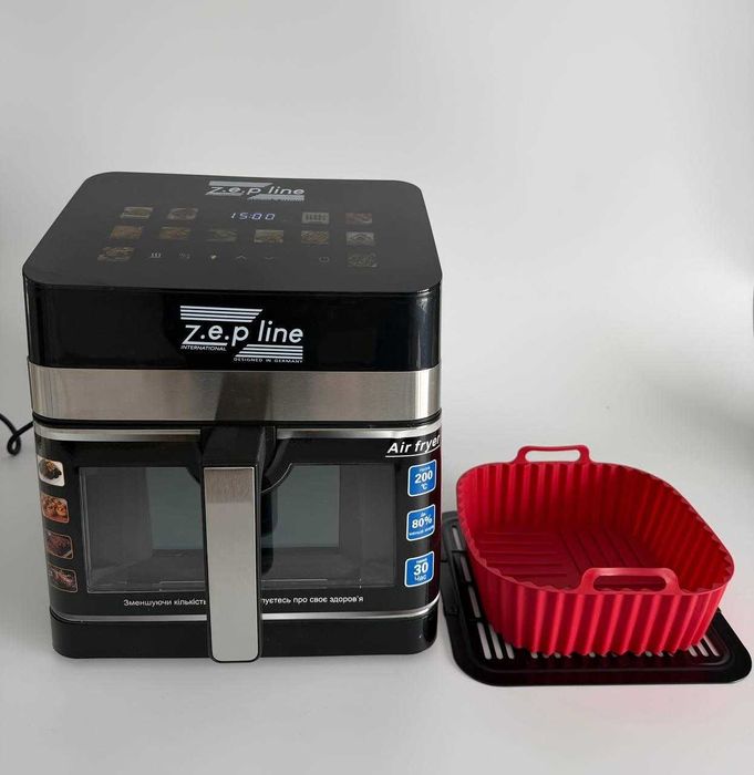 НОВИНКА! 13 ЛИТРОВ! Аэрогриль zp-00343 ДВА ТЭНА! аерогриль фритюрница