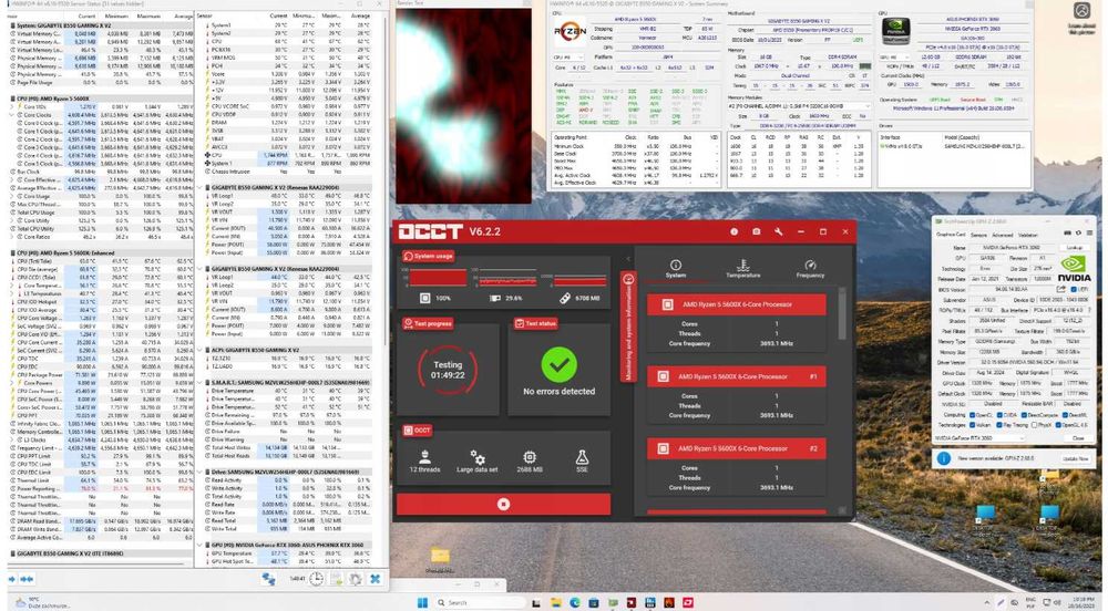 Ryzen 5 3600 + GIGABYTE B550 GAMING X V2+ FERRA