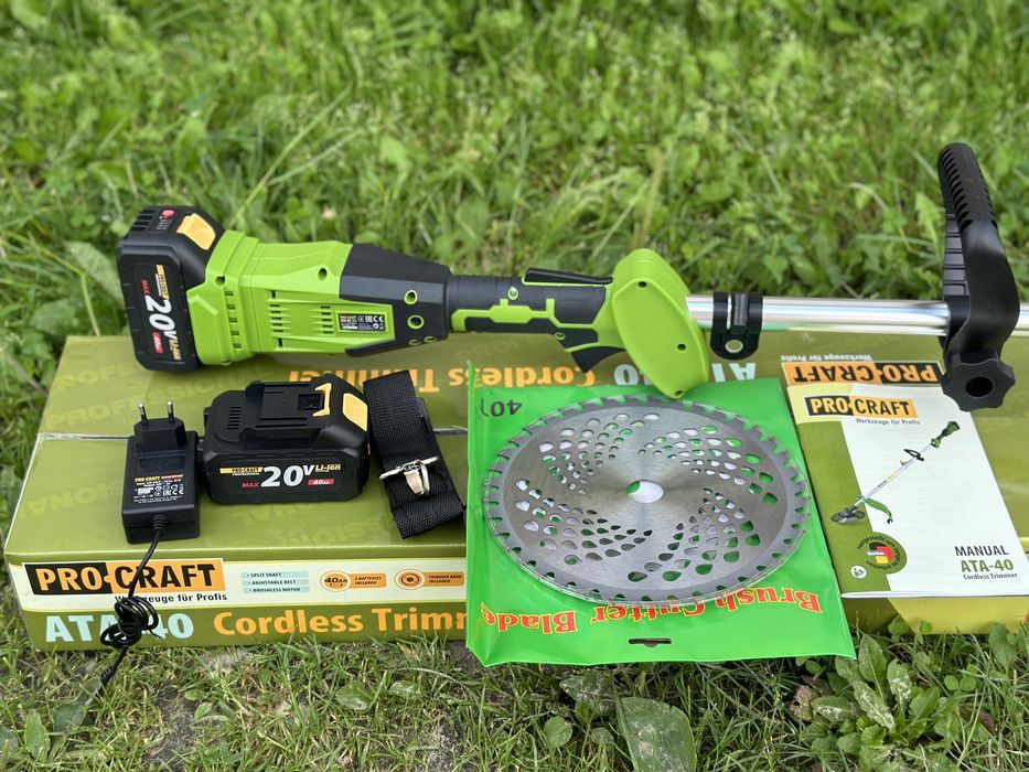 Акумуляторний тример Procraft ATA 40 акумуляторна коса