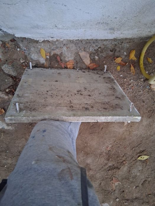 Placa painel em Cimento casa dos avós