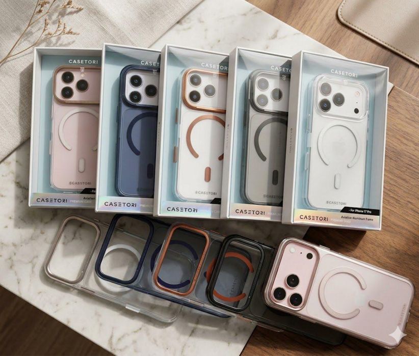 Чохол MagSafe для iPhone 17 Pro Max / 17 Pro прозорий