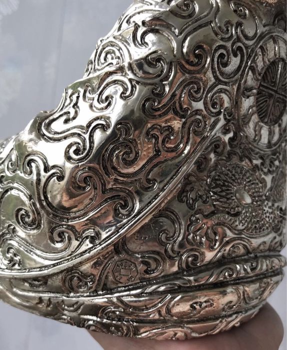 Статуетка Хотей Будда срібло Brunel 999 Італія