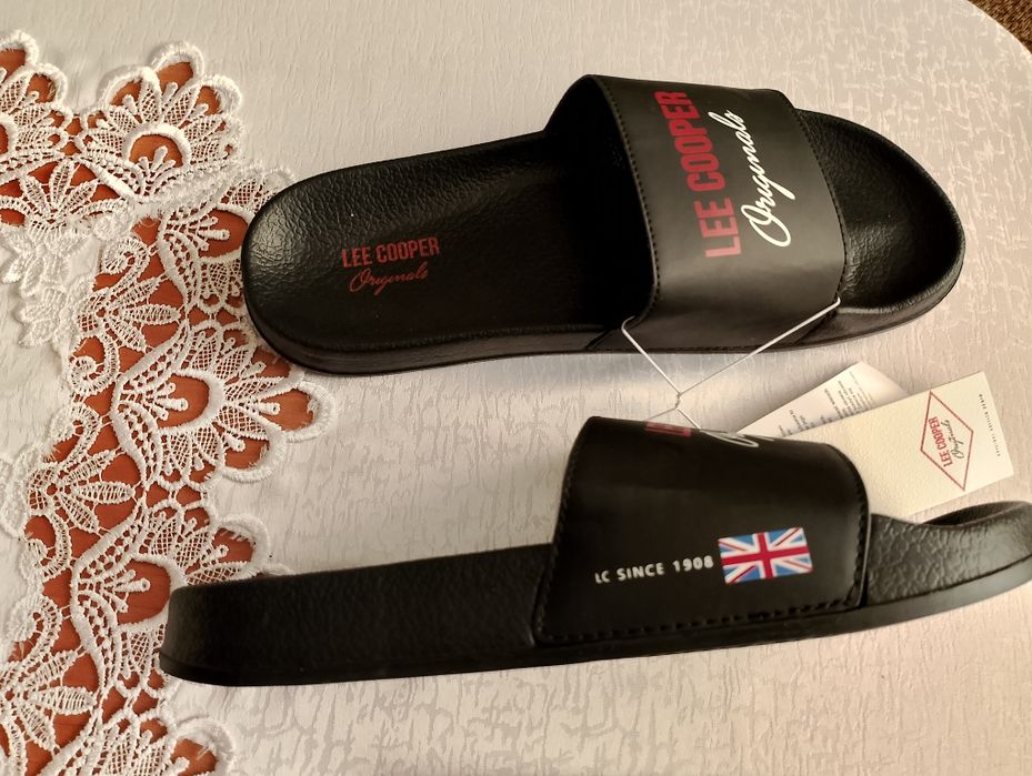 Klapki męskie nowe Lee Cooper rozmiary42: 43 44 wkładka 27