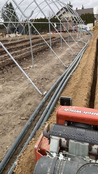 Kompleksowe nawodnienia Koparka łańcuchowa wykopy liniowe pod kabel