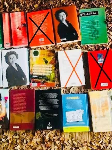 Livros de diferentes géneros literários
