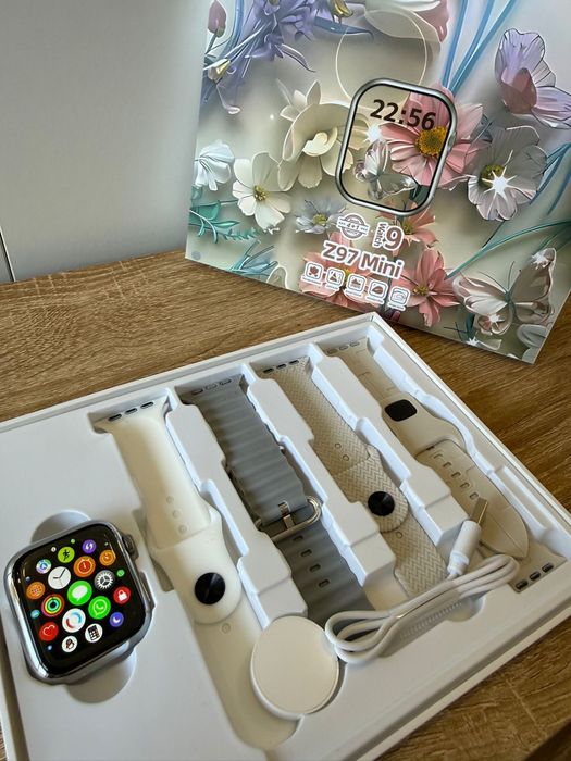 Smartwatch Mini Kit Completo — Relógio Inteligente com Pulseiras Extras e Carregador