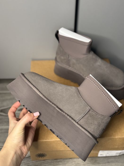 Сірі угг ugg classic mini dipper угі угги