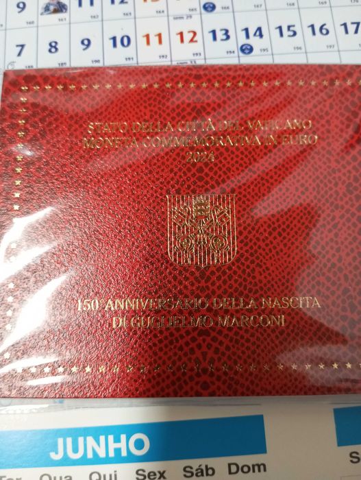 Moeda de 2€ do Vaticano 2024 , Guglielmo Marconi !!