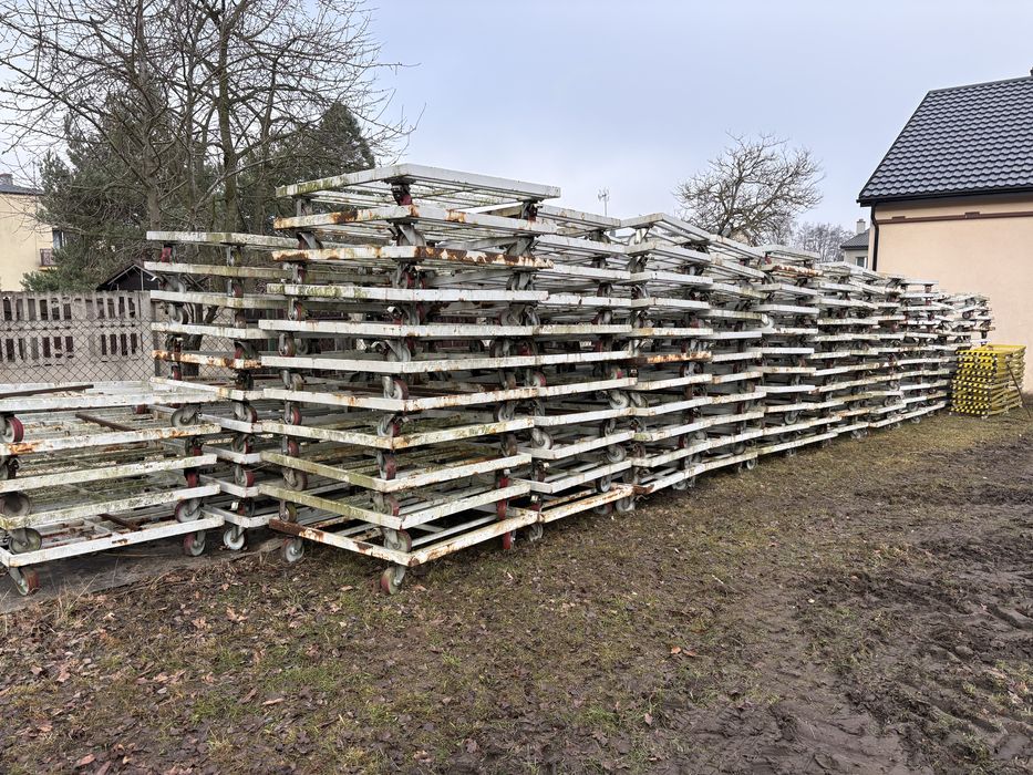 Wózek transportowy magazynowy 120 x 130 platforma pod mauzer
