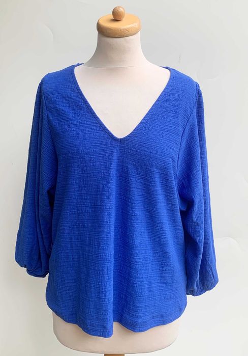 Bluzka Nowa Lindex XL 42 Niebieska Kobaltowa Elegancka
