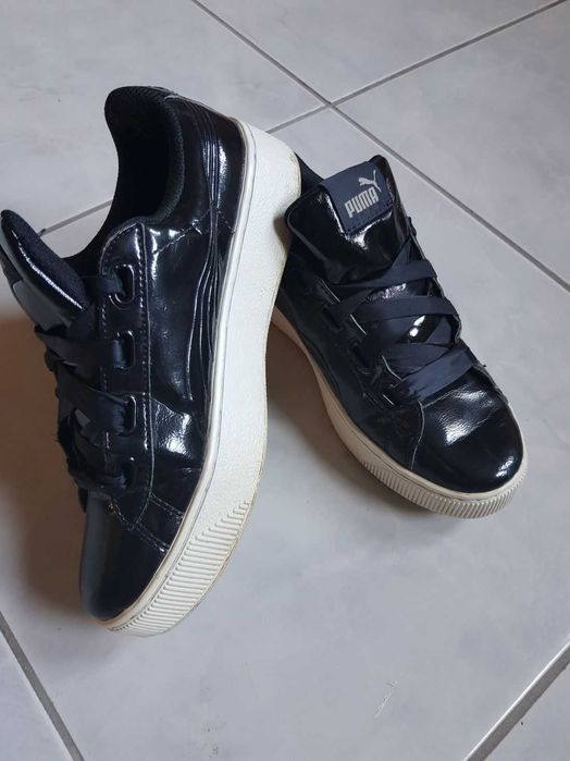 puma sportowe lakierowane sneakersy trampki adidasy