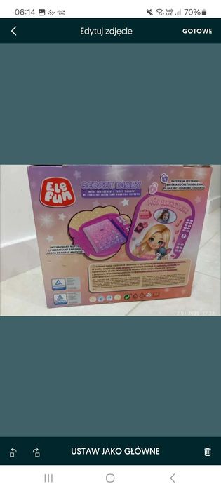 Zabawka Elefun pamiętnik