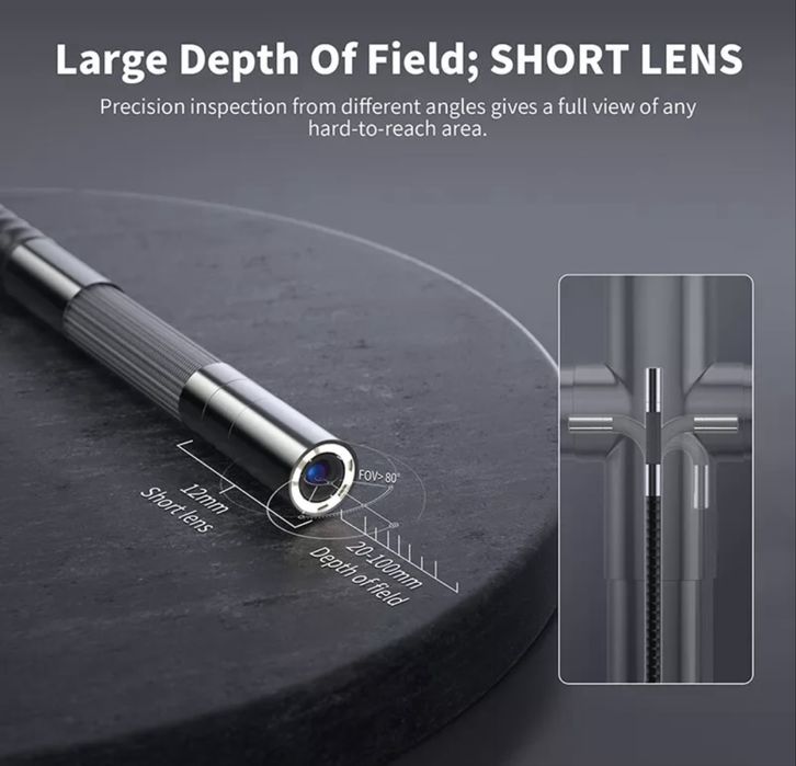 Відео фото ендоскоп, інспекційна камера бороскоп, Ralcam