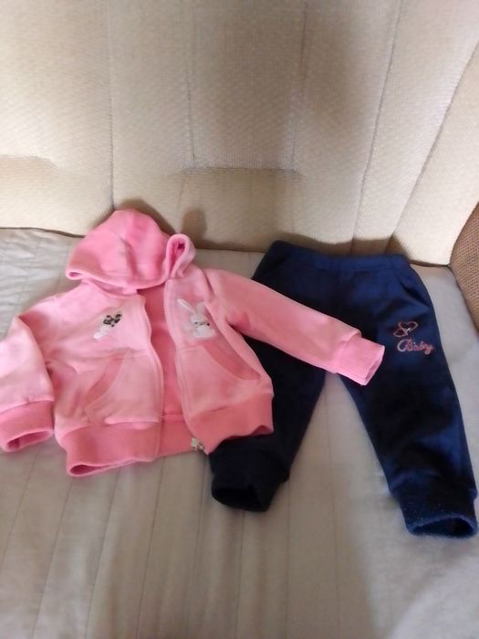 Костюм теплый велюровый для девочек