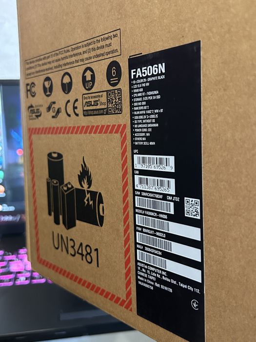 Ігровий Asus Tuf Gaming А15 R7 7435 HS/ 3050/ 144Hz/ 16/ 512 як новий