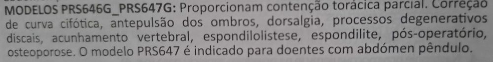 Colete/Cinta/Faixa Dorsolombar semirrígida PRIMSPINE GOLD
