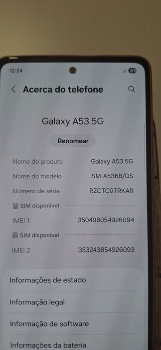 Samsung A53 5G - 6Gb/128Gb
