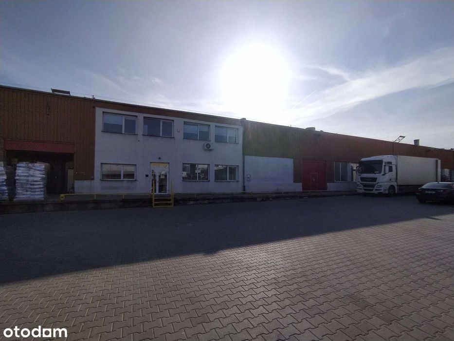 Hala magazynowo-biurowa 2400m2, działka 8800m2, bezpośrednio