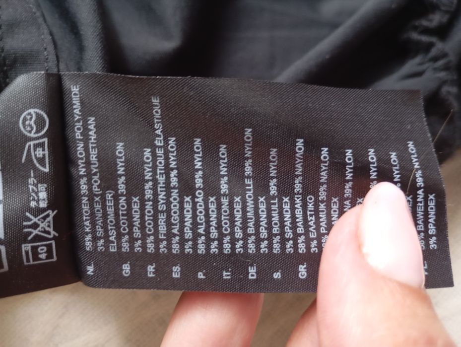 G-Star RAW M-L markowa naturalna koszula czarna body