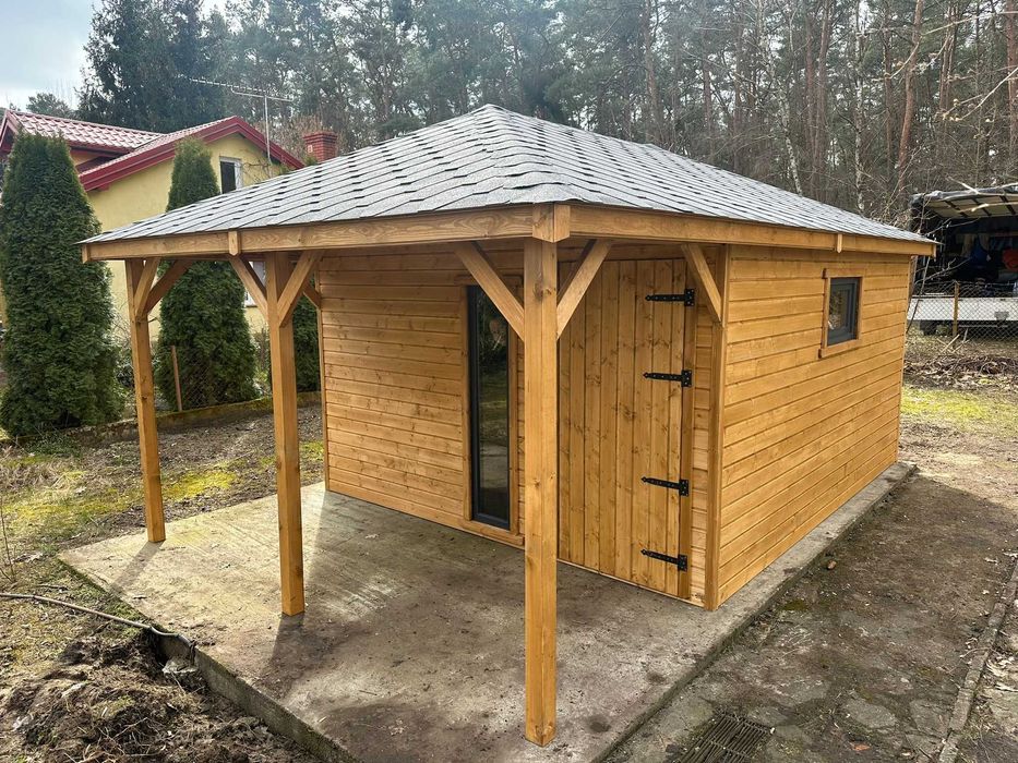 Domek ogrodowy 3x5,5 Altana Producent Wiata Gospodarczy Narzędziowy