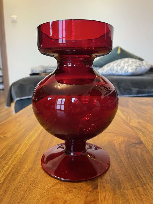 wazon/świecznik.  Huta Szkła Gospodarczego "Sudety"