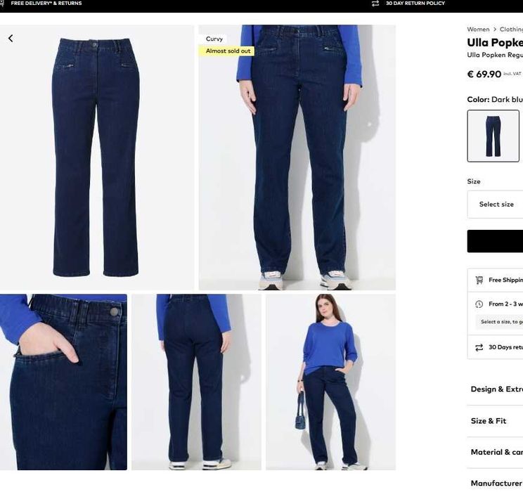 р 24-26 /  52-54 / 58-60-62 сині джинси штани довгі прямі великі батал