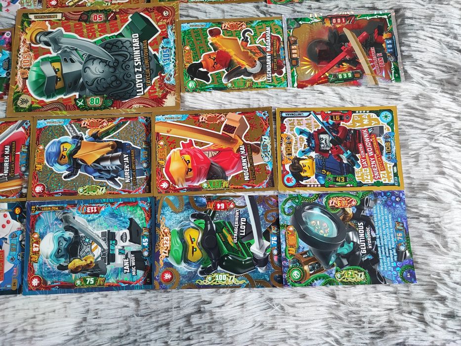 Karty limitowane ninjago i karta XXL