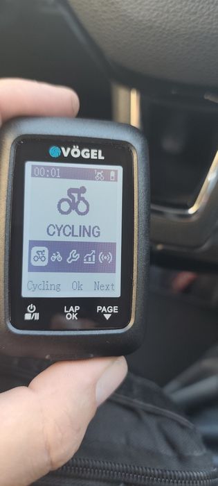 Bezprzewodowy licznik rowerowy GPS Vogel VL7 - Kompletny zestaw z czujnikiem i uchwytami