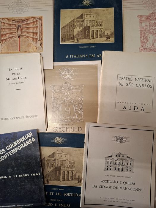 Libretos livros catálogos óperas no São Carlos