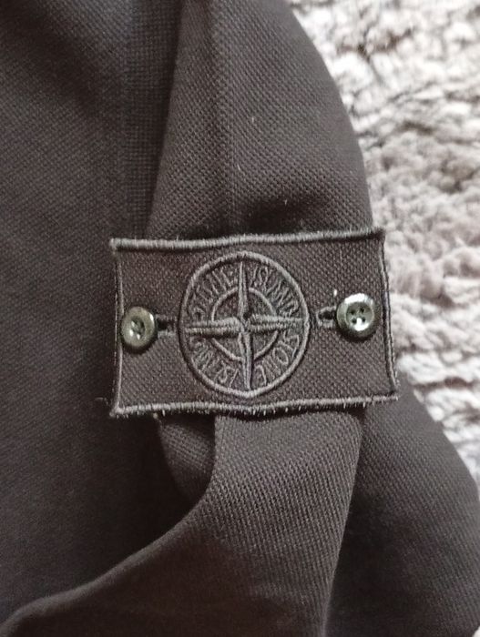 Stone Island Black Piqué Sweatshirt