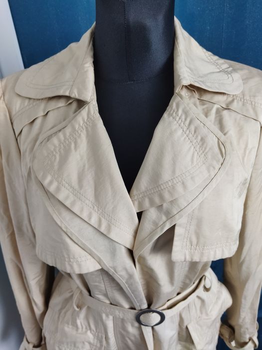 Beżowy płaszcz Monnari rozm. 40, trencz, płaszcz na wiosnę/jesień